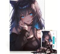Rompecabezas de Mirada de Chica Anime mística para Adolescentes, 1000 Piezas, Juguete para ejercitar la Mente, antiestrés, Corte Premium, Regalo increíble (50x75cm)