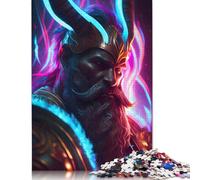 Rompecabezas de mitología nórdica Heimdall, Rompecabezas Rectangular de Papel Entrelazado de precisión para niños y niñas, 1000 Piezas (26 x 38 cm)