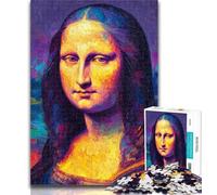 Rompecabezas de Mona Lisa para Adolescentes, 1000 Piezas, Adolescentes, Arte de Pared Moderno, decoración del hogar, 26x38cm