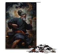 Rompecabezas de Monje asiático Adulto Haciendo Kung fu, 1000 Piezas, Rompecabezas de Madera para niños Mayores de 12 años, Juego desafiante, 1000 Piezas