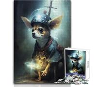 Rompecabezas de Monje Chihuahua de 1000 Piezas para Adolescentes, Juego Educativo para el Desarrollo de Habilidades, Momentos Especiales, tamaño 38x26cm