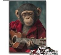 Rompecabezas de Mono Tocando la Guitarra para Adultos, 2000 Piezas, difícil, Educativo, decoración del hogar, (70x100cm)
