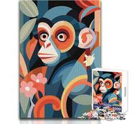 Rompecabezas de Monos en la Jungla, 1000 Piezas para Adolescentes, Juego de Aprendizaje de Pensamiento estratégico, Regalo Ideal y significativo para Cualquier Evento, tamaño 50x75cm