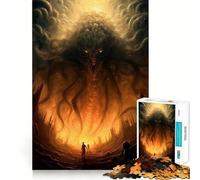 Rompecabezas de Monstruo tentáculo de 1000 Piezas para Adolescentes Juego de ingenio Momento de Paz Borde de Calidad 50x75cm