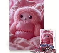 Rompecabezas de Monstruos con Almohadas sin Relleno para Adultos, 1000 Piezas, práctica de lógica, Escape Tranquilo, Bordes limpios, Navidad (38x26cm)