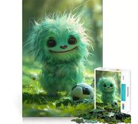 Rompecabezas de Monstruos de fútbol sin esponjosidad para Adultos,1000 Piezas,Juego de Memoria Cerebral,Corte Fino,Acabado Premium,Forma entretenida de Pasar Las Horas Libres (38x26cm)