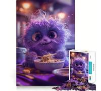 Rompecabezas de Monstruos Ramen sin esponjosidad para Adultos,1000 Piezas,Juego para estimular la Mente,tamaño Uniforme,Piezas precisas,Ideal para Viajar, ejercitar la Mente