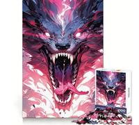 Rompecabezas de Monstruos terroríficos de 1000 Piezas para Adultos Mejora la Memoria Tiempo de Aprendizaje Imagen para armar Obra de Arte 38x26cm