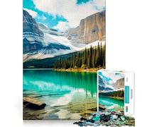 Rompecabezas de montaña con Lago, Naturaleza, difícil, para Adultos, 1000 Piezas, Think Toy, diversión Tranquila, Corte Limpio, Pieza de Arte Fino (38x26cm)