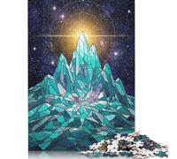 Rompecabezas de Montaña de Cristal en el Espacio para Adolescentes, 500 Piezas, Rompecabezas para Adultos, 500 Piezas (52 x 38 cm)