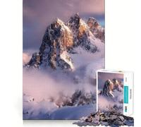 Rompecabezas de montaña Nevada de Suiza para Adultos, 1000 Piezas, Rompecabezas para ejercitar la Mente, Ideal para el hogar, Regalo de cumpleaños (38x26cm)