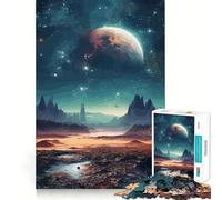 Rompecabezas de montañas y Planetas para Adolescentes, 1000 Piezas, Juguete para ejercitar la Mente, antiestrés, Corte Premium, Regalo increíble (50x75cm)