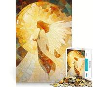 Rompecabezas de Mosaico de ángeles para Adultos,1000 Piezas,estimulación Mental,Juego de Corte preciso,alineación, Actividad para Fortalecer los Lazos Familiares (38x26cm)