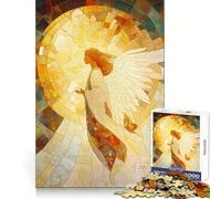 Rompecabezas de Mosaico de ángeles para Adultos, 1000 Piezas, para Fortalecer la Mente, relajación y Bienestar Bordes Uniformes (50x75cm)
