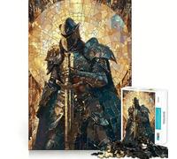 Rompecabezas de Mosaico de Guerrero paladín para Adolescentes, 1000 Piezas, Juguete de razonamiento y Habilidad, Juego Relajante, Corte Exacto, Regalo de Papá Noel (50x75cm)