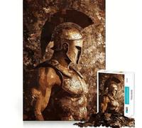 Rompecabezas de Mosaico Guerrero Espartano 1000 Piezas para Adolescentes Fortalece la Memoria Tranquilo Calma Borde Calidad Regalo Deseo de Santa 38x26cm