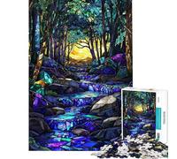Rompecabezas de Mosaico prismático de 1000 Piezas para Adolescentes Ideal para la diversión Familiar la interacción Entre Padres e Hijos cumpleaños y Navidad 50x75cm