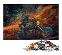 Rompecabezas de Motocicleta de 1000 Piezas para Adultos Adolescentes a Partir de 14 años (38 x 26 cm)