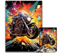 Rompecabezas de Motocicleta de Colores, 1000 Piezas, para Adultos, desafiante, Rompecabezas, Rompecabezas de Bricolaje, para Adolescentes, 50x75cm/19,68x29,52 Pulgadas