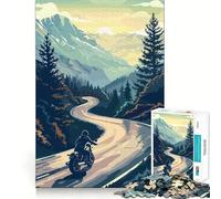 Rompecabezas de Motocicletas de montaña para Adultos, 1000 Piezas, Juguete para ejercitar la Mente, diversión en Interiores, Corte de precisión, Regalo navideño (38x26cm)