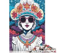 Rompecabezas de Mujer Elegante y poderosa, Juegos Familiares desafiantes, Rompecabezas de cartón 100% Reciclado para Adultos y niños, Regalo de cumpleaños, 1000 Piezas (26 x 38 cm)