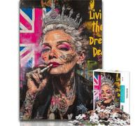 Rompecabezas de Mujeres británicas de 1000 Piezas para Adolescentes Difícil de completar, Pero Divertido y Divertido Regalo de cumpleaños, Regalo, decoración de Pared (50x75cm)