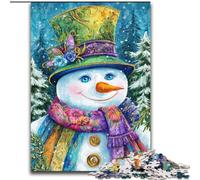 Rompecabezas de muñeco de Nieve para Adolescentes, 1000 Piezas, Divertido Juego de ensamblaje en casa, Regalo de cumpleaños, Regalo de Viaje 50x75cm