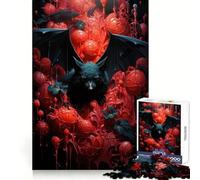 Rompecabezas de murciélagos y Sangre de 1000 Piezas para adolescentesDesafío inteligenteActividad relajanteCierre finoRegalo Encantador(38x26cm)