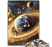 Rompecabezas de música de Galaxia y Tierra para Adultos, un Juego desafiante para Toda la Familia con Piezas aleatorias Que encajan Perfectamente (70x100cm)
