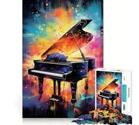 Rompecabezas de música de Piano de 1000 Piezas para Adolescentes, Juguete para ejercitar la Mente, Momento de Tranquilidad, Arte, Montaje, Regalo de Temporada (38x26cm)