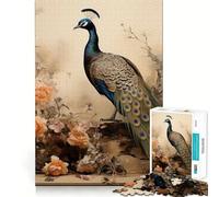 Rompecabezas de Naturaleza Muerta con Pavo Real para Adultos, 1000 Piezas, Juguete de Habilidad para aliviar la ansiedad, Corte preciso, Regalo Elegante (38x52cm)