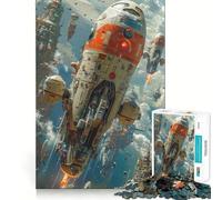 Rompecabezas de Nave Espacial despegándose para Adultos, 1000 Piezas, Smart Reason Toy Group Joy Smooth Edge Fine Art Piece 38x52cm
