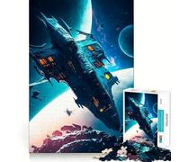 Rompecabezas de Naves espaciales Antiguas de 1000 Piezas Juego de ingenio con Troquelado de Alta precisión Un pasatiempo Fascinante para los Momentos de Ocio (38x52cm)