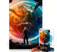 Rompecabezas de Naves espaciales para Adultos, 1000 Piezas, para Mejorar la Memoria, Tiempo Libre, Bordes precisos, Regalo para Festivales 50x75cm