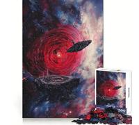 Rompecabezas de Naves espaciales y nebulosas de 1000 Piezas para Adultos Juguete de lógica Resistente para Jugar en Grupo Bordes Transparentes 38x26cm
