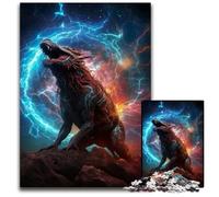 Rompecabezas de Nebula Wolfb de 1000 Piezas para Adultos Rompecabezas Imposible para Adultos navideño y decoración del hogar 1000 Piezas (38 x 26 cm)