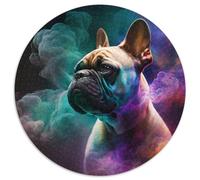 Rompecabezas de Nebulosa de Bulldog francés para Adultos, 1000 Piezas, desafiante Rompecabezas, Actividad Familiar, decoración del hogar, Regalo navideño, 67,5 x 67,5 cm