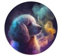 Rompecabezas de Nebulosa de caniche para Adultos, 1000 Piezas, Redondo, para Actividades Familiares, acertijos, decoración del hogar, Regalo navideño, 67,5 x 67,5 cm