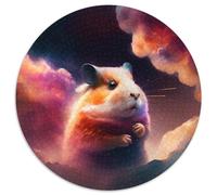 Rompecabezas de Nebulosa de Hámster para Adultos, 1000 Piezas, Redondo, para Actividades Familiares, decoración del hogar, Regalo navideño, 67,5 x 67,5 cm