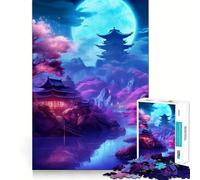 Rompecabezas de neón japonés de 1000 Piezas para Adolescentes un Regalo Elegante y Relajante con Corte Suave, Ideal para estimular la Memoria y Crear Momentos de Tranquilidad (50x75cm)