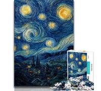 Rompecabezas de Night Sky de la Noche Estrellada para Adultos, 1000 Piezas, Juego Familiar para aliviar el estrés, desafío difícil, Grandes Regalos y Juguetes, 38x26cm