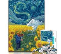 Rompecabezas de Night Sky Tocando el violín para Adultos y Adolescentes, Juguetes educativos, antiestrés, Apto para decoración de Escritorio, 50x75cm