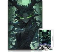 Rompecabezas de NINFA del Bosque de Ojos Verdes para Adultos, 1000 Piezas, Juego Educativo, Desafío Mental, Valor Sentimental, Tamaño 50x75cm