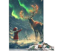 Rompecabezas de Nochebuena Aurora Bore, Juegos desafiantes para Toda la Familia, Rompecabezas de cartón 100% Reciclado para Adultos y niños, Regalo de cumpleaños, 1000 Piezas (75 x 50 cm)