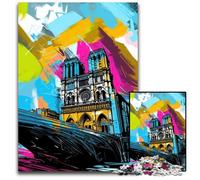 Rompecabezas de Notre Dame de París de 1000 Piezas para Adultos. Rompecabezas imposibles para Adultos Navidad, Halloween, Pascua y Año Nuevo. 26x38cm/10,23x14,96 Pulgadas.