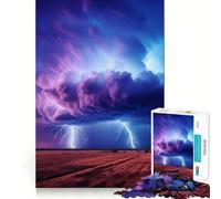 Rompecabezas de Nubes de tormenta supercelulares de 1000 Piezas para Adultos Juguete Inteligente para Jugar en Interiores Corte preciso Un Regalo Encantador 38x26cm