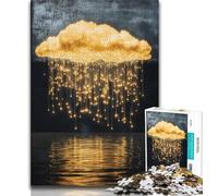 Rompecabezas de Nubes Doradas para Adultos, 1000 Piezas, Difícil, Juego Familiar Antiestrés, Desafío Difícil, Regalos de Amigo Invisible (38x26cm)