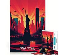 Rompecabezas de Nueva York para Adolescentes, 1000 Piezas, Juguete para ejercitar la Mente, Relajante y Acogedor, con imágenes para armar, una cálida Sorpresa (38x26cm)