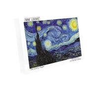 Rompecabezas de Nueve Telares de 500 Piezas para Adultos - Pinturas Famosas de Van Gogh - La Noche Estrellada, Actividad Familiar Desafiante, Ideal para Noches de Juegos y Diversión Educativa (500