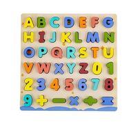 Rompecabezas de Números Y Alfabetos, Material Didáctico, Juego de Combinación Suave, Educativos